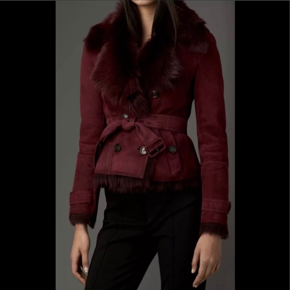 Burberry “Haddingcroft” Shearling Coat
